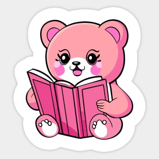 pink teddy bear Sticker